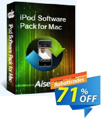 Aiseesoft iPod Software Pack for Mac Coupon, discount Aiseesoft iPod Software Pack for Mac imposing sales code 2024. Promotion: 40% Off for All Products of Aiseesoft