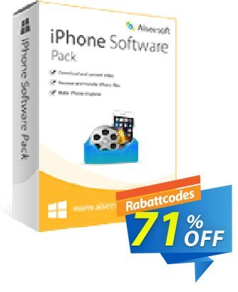 Aiseesoft iPhone Software Pack Coupon, discount 40% Aiseesoft. Promotion: 40% Off for All Products of Aiseesoft