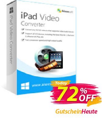 Aiseesoft iPad Video Converter discount coupon Aiseesoft iPad Video Converter wonderful promo code 2024 - 40% Off for All Products of Aiseesoft
