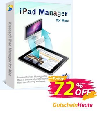 Aiseesoft iPad Manager for Mac Coupon, discount 40% Aiseesoft. Promotion: 