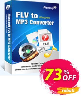 Aiseesoft FLV to MP3 Converter Coupon, discount Aiseesoft FLV to MP3 Converter fearsome sales code 2024. Promotion: fearsome sales code of Aiseesoft FLV to MP3 Converter 2024