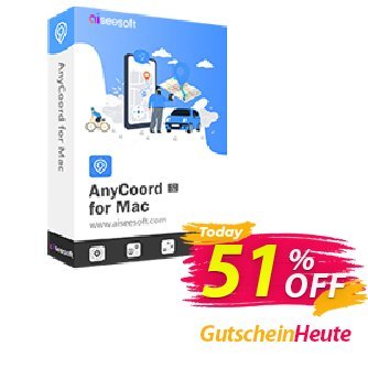 Aiseesoft AnyCoord for Mac - 1 Year Gutschein Aiseesoft AnyCoord for Mac - 1 Year Amazing discount code 2024 Aktion: Amazing discount code of Aiseesoft AnyCoord for Mac - 1 Year 2024