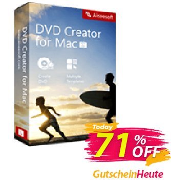 Aiseesoft DVD Creator for Mac Coupon, discount 50% Aiseesoft. Promotion: 50% Off for All Products of Aiseesoft
