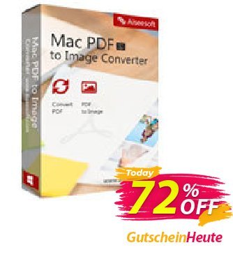Aiseesoft Mac PDF to Image Converter Coupon, discount 40% Aiseesoft. Promotion: 40% Off for All Products of Aiseesoft