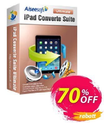 Aiseesoft iPad Converter Suite Ultimate Coupon, discount Aiseesoft iPad Converter Suite Ultimate big offer code 2024. Promotion: 40% Off for All Products of Aiseesoft