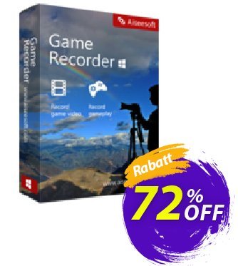 Aiseesoft Game Recorder Coupon, discount 40% Aiseesoft. Promotion: 
