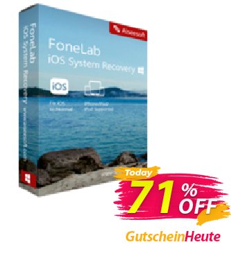 FoneLab - iOS System Recovery Coupon, discount 40% Aiseesoft. Promotion: 