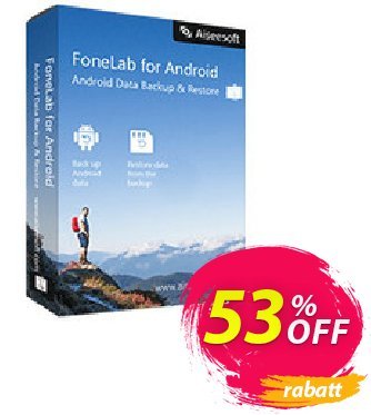 Mac FoneLab - Android Data Backup & Restore Coupon, discount 40% Aiseesoft. Promotion: 40% Aiseesoft Coupon code
