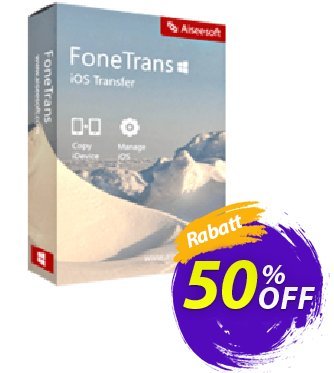 Mac FoneTrans Commercial License Coupon, discount 40% Aiseesoft. Promotion: 40% Aiseesoft Coupon code