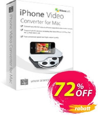 Aiseesoft iPhone Video Converter for Mac Coupon, discount 40% Aiseesoft. Promotion: 40% Off for All Products of Aiseesoft