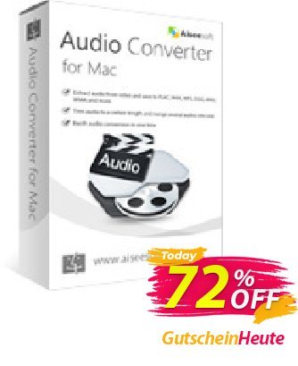 Aiseesoft Audio Converter for Mac Gutschein 40% Aiseesoft Aktion: 40% Off for All Products of Aiseesoft