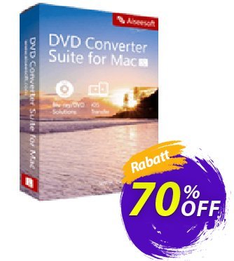 Aiseesoft DVD Converter Suite for Mac Coupon, discount 40% Aiseesoft. Promotion: 