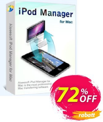 Aiseesoft iPod Manager for Mac Coupon, discount 40% Aiseesoft. Promotion: 40% Off for All Products of Aiseesoft