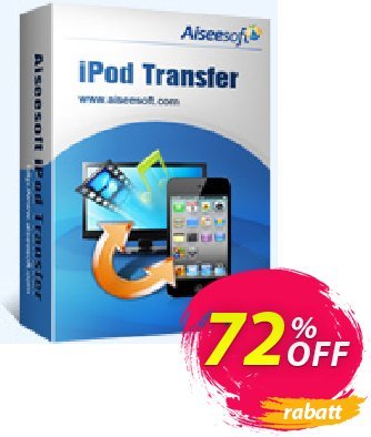 Aiseesoft iPod Transfer Coupon, discount 40% Aiseesoft. Promotion: 40% Off for All Products of Aiseesoft