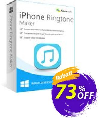 Aiseesoft iPhone Ringtone Maker Coupon, discount Aiseesoft iPhone Ringtone Maker awesome offer code 2024. Promotion: 40% Off for All Products of Aiseesoft
