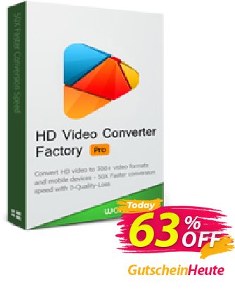 HD Video Converter Factory Pro Family Pack Gutschein 63% OFF HD Video Converter Factory Pro Family Pack, verified Aktion: Exclusive promotions code of HD Video Converter Factory Pro Family Pack, tested & approved