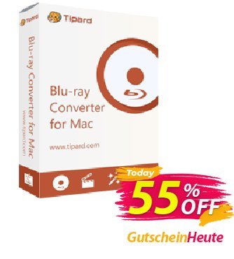 Tipard Blu-ray Converter for Mac Lifetime discount coupon Tipard Blu-ray Converter for Mac special discount code 2024 - 50OFF Tipard