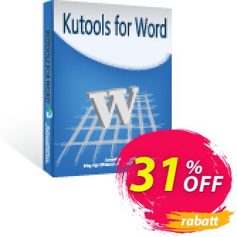 Kutools for WordVerkaufsförderung 30% OFF Kutools for Word, verified