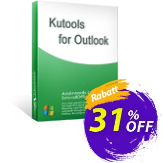 Kutools for OutlookAusverkauf 30% OFF Kutools for Outlook, verified