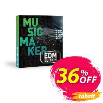 Music Maker EDM Edition discount coupon 33% OFF Music Maker EDM Edition, verified - Special promo code of Music Maker EDM Edition, tested & approved
