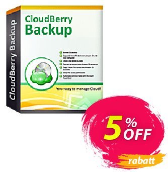 CloudBerry Backup VM (1 additional socket) Coupon, discount Coupon code CloudBerry Backup VM (1 additional socket) NR. Promotion: CloudBerry Backup VM (1 additional socket) NR offer from BitRecover