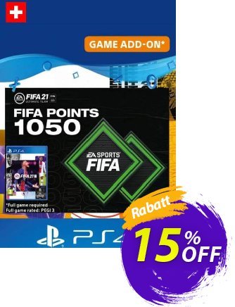 FIFA 21 Ultimate Team 1050 Points Pack PS4/PS5 (Switzerland) discount coupon FIFA 21 Ultimate Team 1050 Points Pack PS4/PS5 (Switzerland) Deal 2024 CDkeys - FIFA 21 Ultimate Team 1050 Points Pack PS4/PS5 (Switzerland) Exclusive Sale offer 