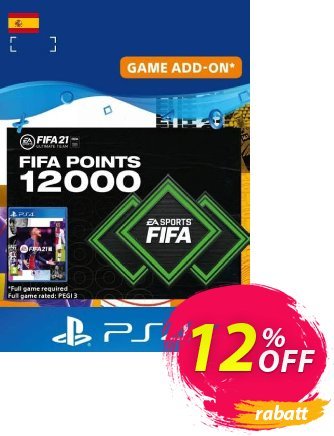 FIFA 21 Ultimate Team 12000 Points Pack PS4/PS5 (Spain) discount coupon FIFA 21 Ultimate Team 12000 Points Pack PS4/PS5 (Spain) Deal 2024 CDkeys - FIFA 21 Ultimate Team 12000 Points Pack PS4/PS5 (Spain) Exclusive Sale offer 