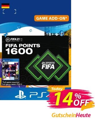 FIFA 21 Ultimate Team 1600 Points Pack PS4/PS5 (Germany) discount coupon FIFA 21 Ultimate Team 1600 Points Pack PS4/PS5 (Germany) Deal 2024 CDkeys - FIFA 21 Ultimate Team 1600 Points Pack PS4/PS5 (Germany) Exclusive Sale offer 