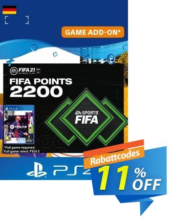 FIFA 21 Ultimate Team 2200 Points Pack PS4/PS5 (Germany) discount coupon FIFA 21 Ultimate Team 2200 Points Pack PS4/PS5 (Germany) Deal 2024 CDkeys - FIFA 21 Ultimate Team 2200 Points Pack PS4/PS5 (Germany) Exclusive Sale offer 