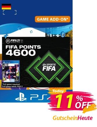 FIFA 21 Ultimate Team 4600 Points Pack PS4/PS5 (Germany) discount coupon FIFA 21 Ultimate Team 4600 Points Pack PS4/PS5 (Germany) Deal 2024 CDkeys - FIFA 21 Ultimate Team 4600 Points Pack PS4/PS5 (Germany) Exclusive Sale offer 