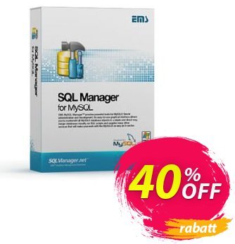 EMS SQL Manager for MySQL (Business) + 1 Year Maintenance Coupon, discount Coupon code EMS SQL Manager for MySQL (Business) + 1 Year Maintenance. Promotion: EMS SQL Manager for MySQL (Business) + 1 Year Maintenance Exclusive offer 