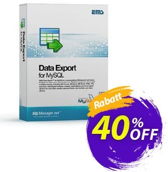 EMS Data Export for MySQL (Business) + 2 Year Maintenance Coupon, discount Coupon code EMS Data Export for MySQL (Business) + 2 Year Maintenance. Promotion: EMS Data Export for MySQL (Business) + 2 Year Maintenance Exclusive offer 
