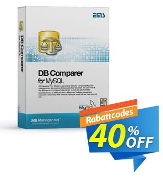 EMS DB Comparer for MySQL (Business) + 1 Year Maintenance Coupon, discount Coupon code EMS DB Comparer for MySQL (Business) + 1 Year Maintenance. Promotion: EMS DB Comparer for MySQL (Business) + 1 Year Maintenance Exclusive offer 