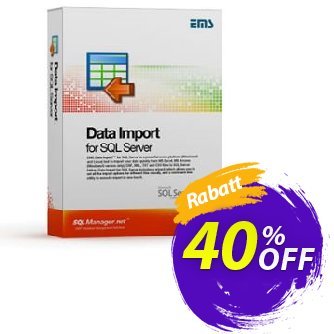 EMS Data Import for SQL Server (Business) + 1 Year Maintenance Coupon, discount Coupon code EMS Data Import for SQL Server (Business) + 1 Year Maintenance. Promotion: EMS Data Import for SQL Server (Business) + 1 Year Maintenance Exclusive offer 
