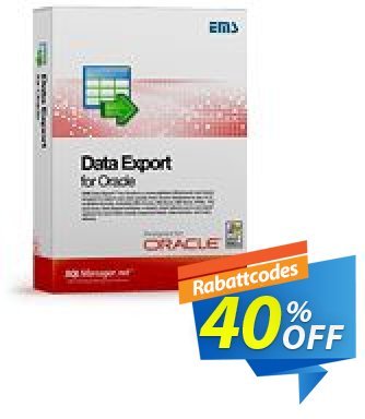 EMS Data Export for Oracle (Business) + 1 Year Maintenance Coupon, discount Coupon code EMS Data Export for Oracle (Business) + 1 Year Maintenance. Promotion: EMS Data Export for Oracle (Business) + 1 Year Maintenance Exclusive offer 