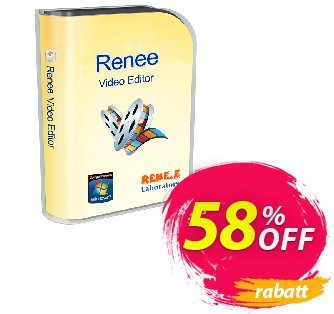 Renee Video Editor Coupon, discount Renee Video Editor formidable deals code 2024. Promotion: formidable deals code of Renee Video Editor 2024