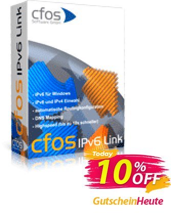 cFos IPv6 Link Coupon, discount 10% OFF cFos IPv6 Link, verified. Promotion: Impressive discounts code of cFos IPv6 Link, tested & approved