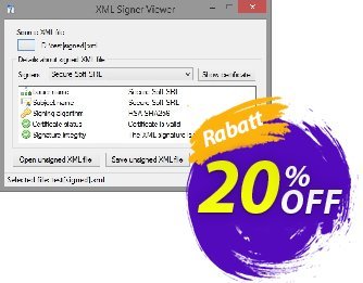 XML Signer Coupon, discount XML Signer Amazing promotions code 2024. Promotion: Amazing promotions code of XML Signer 2024