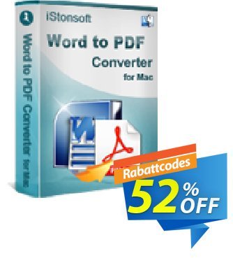 iStonsoft Word to PDF Converter for Mac discount coupon 60% off - 