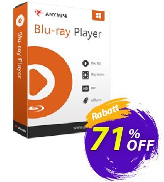 AnyMP4 Blu-ray Player Lifetime discount coupon AnyMP4 coupon Blu-ray Player  (33555) - 