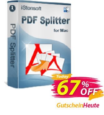 iPubsoft PDF Splitter for Mac discount coupon 65% disocunt - 