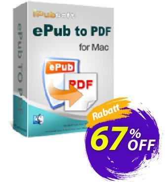 iPubsoft ePub to PDF Converter for Mac discount coupon 65% disocunt - 