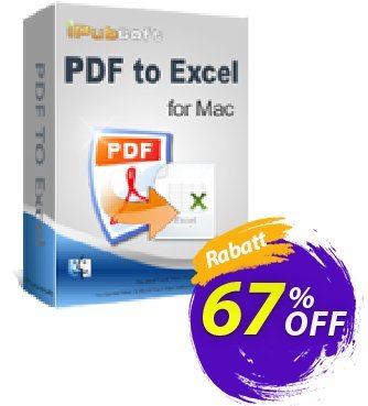 iPubsoft PDF to Excel Converter for Mac discount coupon 65% disocunt - 