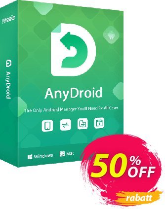 iMobie AnyDroid Family Plan (Lifetime License) Coupon, discount 55% OFF AnyDroid Family Plan (Lifetime License), verified. Promotion: Super discount code of AnyDroid Family Plan (Lifetime License), tested & approved