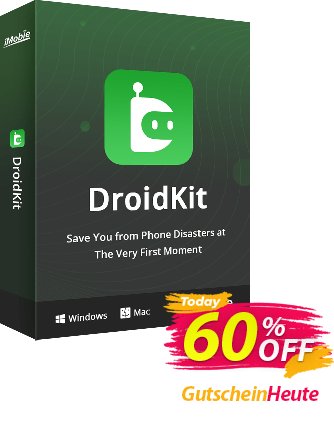 DroidKit - Data Recovery (One-Time) discount coupon 60% OFF DroidKit for Windows - Data Recovery (One-Time), verified - Super discount code of DroidKit for Windows - Data Recovery (One-Time), tested & approved