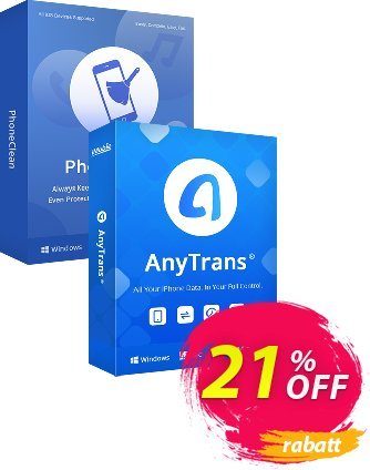 PhoneClean + AnyTrans Personal Bundle for Mac Coupon, discount PhoneClean + AnyTrans Personal Bundle for Mac Impressive promo code 2024. Promotion: Impressive promo code of PhoneClean + AnyTrans Personal Bundle for Mac 2024