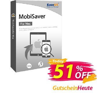 EaseUS MobiSaver for Mac discount coupon World Backup Day Celebration - CHENGDU special coupon code for some product high discount