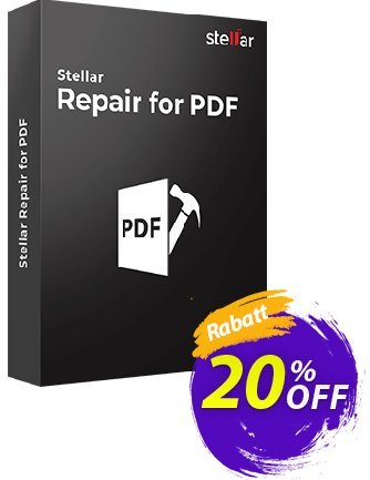 Stellar Repair for PDF Coupon, discount Stellar Repair for PDF awful promotions code 2024. Promotion: NVC Exclusive Coupon