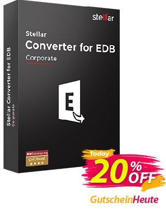 Stellar Converter for EDB Corporate (50 Mailboxes) Coupon, discount Stellar Converter for EDB [1 Year Subscription] special offer code 2024. Promotion: NVC Exclusive Coupon