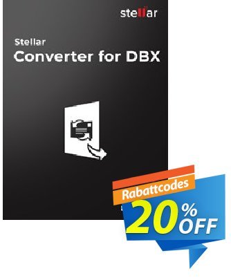 Stellar DBX to PST Converter Coupon, discount Stellar Converter for DBX [1 Year Subscription] awesome sales code 2024. Promotion: NVC Exclusive Coupon